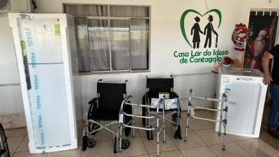 Casa Lar do Idoso de Cantagalo recebe novos equipamentos da Coprossel